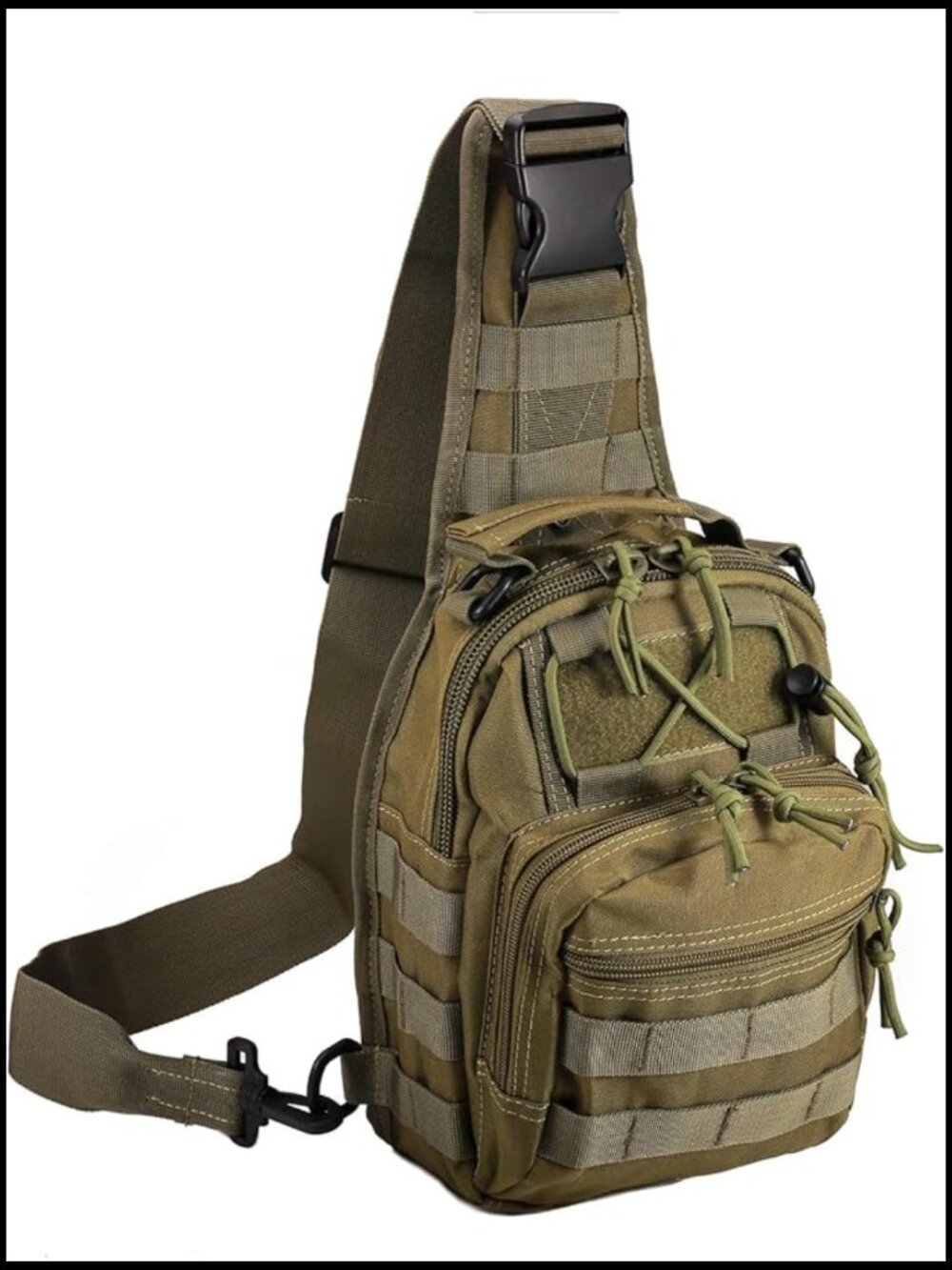 Tactical Shoulder Sling Bag 1000D Nylon Military Daypack EDC Versatile 3-Way
